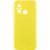 Накладка (з мікрофіброю) Silicone Cover Lakshmi Full Camera для Xiaomi Redmi 12C / Poco C55- жовтий