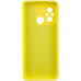 Накладка (з мікрофіброю) Silicone Cover Lakshmi Full Camera для Xiaomi Redmi 12C / Poco C55- жовтий