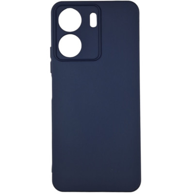 Накладка (з мікрофіброю) Silicone Cover Lakshmi Full Camera для Xiaomi Redmi 13C 4G / Poco C65- темно-синій