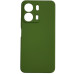 Накладка (з мікрофіброю) Silicone Cover Lakshmi Full Camera для Xiaomi Redmi 13C 4G / Poco C65- темно-зелений