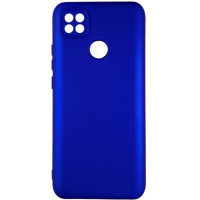 Накладка (з мікрофіброю) Silicone Cover Lakshmi Full Camera для Xiaomi Redmi 9C / 10A- ультра-синій