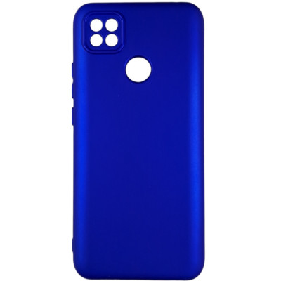 Накладка (з мікрофіброю) Silicone Cover Lakshmi Full Camera для Xiaomi Redmi 9C / 10A- ультра-синій