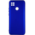 Накладка (з мікрофіброю) Silicone Cover Lakshmi Full Camera для Xiaomi Redmi 9C / 10A- ультра-синій