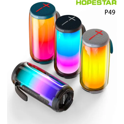 Bluetooth колонка Hopestar P49 Led- синій