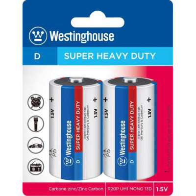 Батарейка R20 Westinghouse (ціна за 1шт) Батарейка R20 Westinghouse (ціна за 1шт)