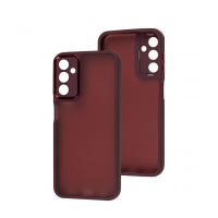 Накладка Luxury Metal Lens для Samsung A05s / A057- марсала