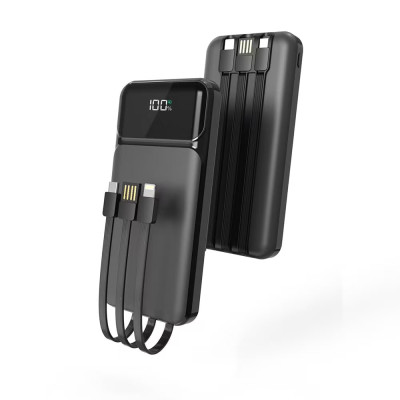 Power Bank Aspor A315 Fast Charge 10000mAh 22.5W+ cable USB/Micro/Lightning/Type-C- чорний Power Bank Aspor A315 Fast Charge 10000mAh 22.5W+ cable USB/Micro/Lightning/Type-C- чорний