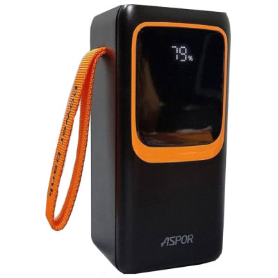 Power Bank Aspor A350 Big Mac 50000mAh Fast Charge (QC+PD) 22.5W- чорний Power Bank Aspor A350 Big Mac 50000mAh Fast Charge (QC+PD) 22.5W- чорний