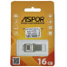 Type-C Flash Aspor Aspor AR104 16GB 2.0- срібло