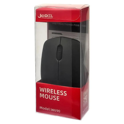 Миша бездротова JEDEL W690- чорний