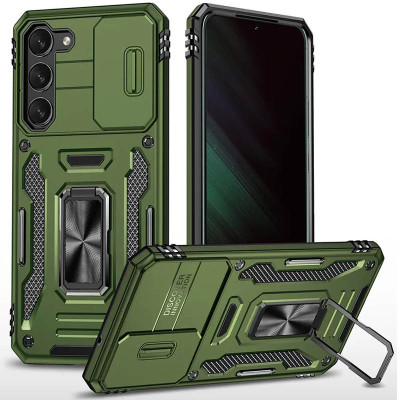 Протиударний чохол Camshield Army Ring для Samsung S22 Plus- оливковий Протиударний чохол Camshield Army Ring для Samsung S22 Plus- оливковий