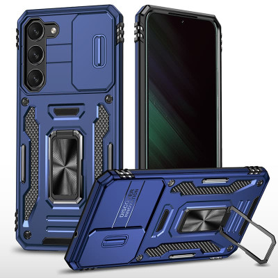 Протиударний чохол Camshield Army Ring для Samsung S23- темно-синій Протиударний чохол Camshield Army Ring для Samsung S23- темно-синій