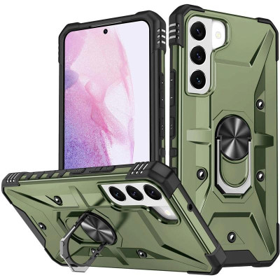 Протиударний чохол Pathfinder Ring для Samsung S21 FE- зелений Протиударний чохол Pathfinder Ring для Samsung S21 FE- зелений