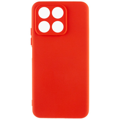 Накладка (з мікрофіброю) Silicone Cover Lakshmi Full Camera для Huawei Honor X8a- червоний