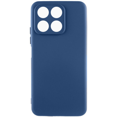 Накладка (з мікрофіброю) Silicone Cover Lakshmi Full Camera для Huawei Honor X8a- темно-синій