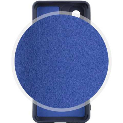 Накладка (з мікрофіброю) Silicone Cover Lakshmi Full Camera для Huawei Honor X8a- темно-синій