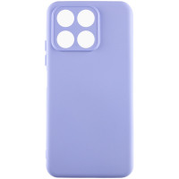 Накладка (з мікрофіброю) Silicone Cover Lakshmi Full Camera для Huawei Honor X8a- бузковий