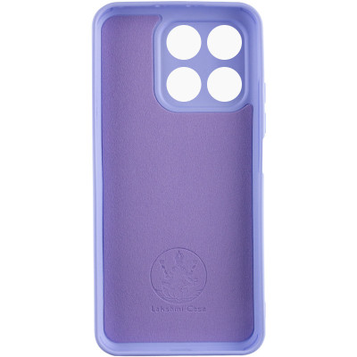 Накладка (з мікрофіброю) Silicone Cover Lakshmi Full Camera для Huawei Honor X8a- бузковий