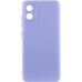 Накладка (з мікрофіброю) Silicone Cover Lakshmi Full Camera для Motorola Moto E13- бузковий