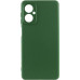 Накладка (з мікрофіброю) Silicone Cover Lakshmi Full Camera для Motorola Moto G14- темно-зелений