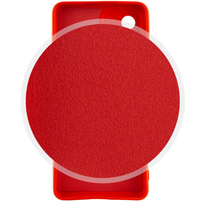 Накладка (з мікрофіброю) Silicone Cover Lakshmi Full Camera для Motorola Moto G14- червоний