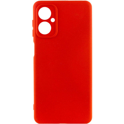 Накладка (з мікрофіброю) Silicone Cover Lakshmi Full Camera для Motorola Moto G14- червоний
