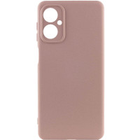 Накладка (з мікрофіброю) Silicone Cover Lakshmi Full Camera для Motorola Moto G14- рожевий пісок