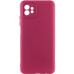 Накладка (з мікрофіброю) Silicone Cover Lakshmi Full Camera для Motorola Moto G32- марсала