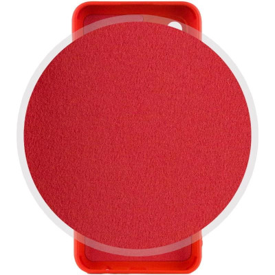 Накладка (з мікрофіброю) Silicone Cover Lakshmi Full Camera для Motorola Moto G32- червоний