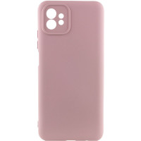 Накладка (з мікрофіброю) Silicone Cover Lakshmi Full Camera для Motorola Moto G32- рожевий пісок