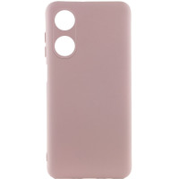 Накладка (з мікрофіброю) Silicone Cover Lakshmi Full Camera для Oppo A78- рожевий пісок