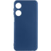 Накладка (з мікрофіброю) Silicone Cover Lakshmi Full Camera для Oppo A78- темно-синій