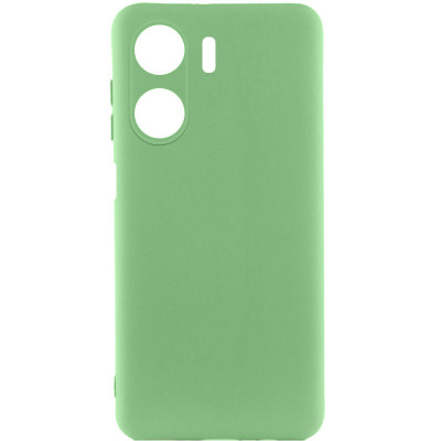 Накладка (з мікрофіброю) Silicone Cover Lakshmi Full Camera для Xiaomi Redmi 13C 4G / Poco C65- фісташковий