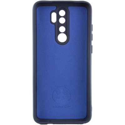 Накладка (з мікрофіброю) Silicone Cover Lakshmi Full Camera для Xiaomi Redmi Note 8 Pro- темно-синій