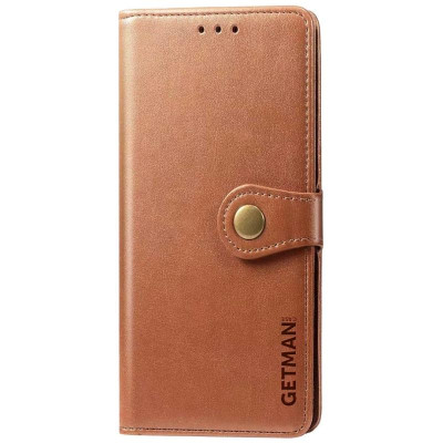 Чохол-книжка GETMAN Gallant шкіряний для Motorola Moto G14- коричневий Чохол-книжка GETMAN Gallant шкіряний для Motorola Moto G14- коричневий