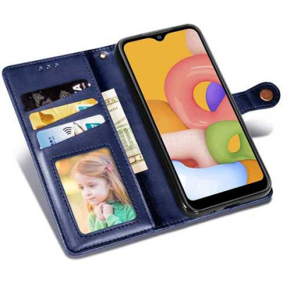 Чохол-книжка GETMAN Gallant шкіряний для ZTE Blade A72- синій Чохол-книжка GETMAN Gallant шкіряний для ZTE Blade A72- синій