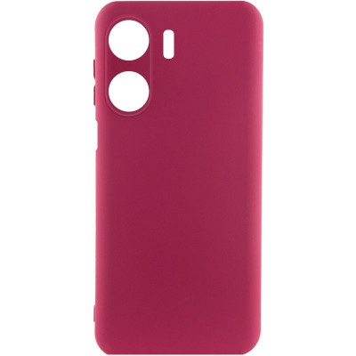 Накладка (з мікрофіброю) Silicone Cover Lakshmi Full Camera для Xiaomi Redmi 13C 4G / Poco C65- марсала