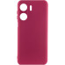 Накладка (з мікрофіброю) Silicone Cover Lakshmi Full Camera для Xiaomi Redmi 13C 4G / Poco C65- марсала