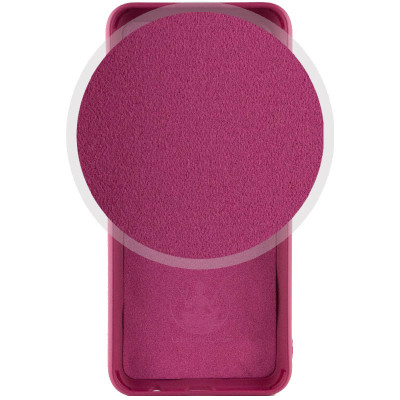 Накладка (з мікрофіброю) Silicone Cover Lakshmi Full Camera для Xiaomi Redmi 13C 4G / Poco C65- марсала