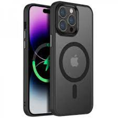 Накладка Metal Buttons with Magnetic Colorful для iPhone 13 Pro Max (6.7``)- чорний Накладка Metal Buttons with Magnetic Colorful для iPhone 13 Pro Max (6.7``)- чорний