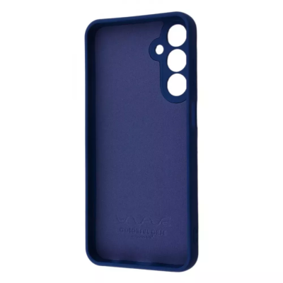 Накладка (з мікрофіброю) Soft Silk для Samsung A25 5G- темно-синій
