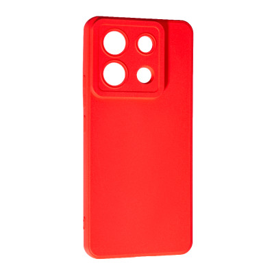 Накладка гумова SMTT для Xiaomi Redmi Note 13 Pro 5G / Poco X6 (тех.упак.)- червоний Накладка гумова SMTT для Xiaomi Redmi Note 13 Pro 5G / Poco X6 (тех.упак.)- червоний