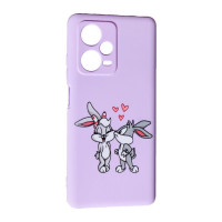 Накладка (з мікрофіброю) Case Art для Xiaomi Redmi Note 12 Pro Plus- Bunny Love