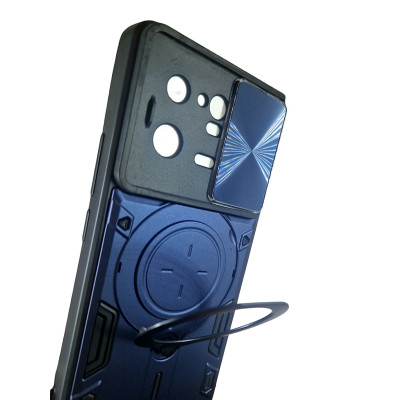 Протиударний чохол Armor RING + шторка для Xiaomi 13 Pro- синій Протиударний чохол Armor RING + шторка для Xiaomi 13 Pro- синій