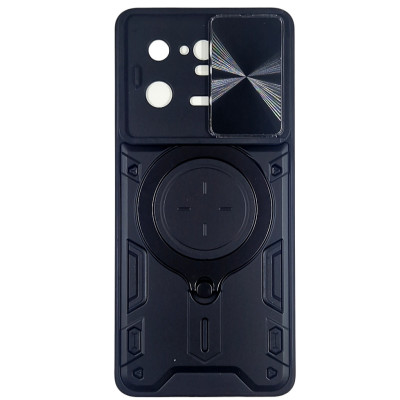 Протиударний чохол Armor RING + шторка для Xiaomi 13 Pro- чорний Протиударний чохол Armor RING + шторка для Xiaomi 13 Pro- чорний
