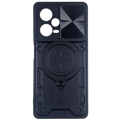 Протиударний чохол Armor RING + шторка для Xiaomi Redmi Note 12 Pro Plus- чорний Протиударний чохол Armor RING + шторка для Xiaomi Redmi Note 12 Pro Plus- чорний