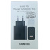 Мережевий зарядний пристрій Samsung (EP-TA800NBE) 65W PD (2 USB-C+USB-A) + кабель Type-C to Type-C- чорний