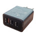 Мережевий зарядний пристрій Samsung (EP-TA800NBE) 65W PD (2 USB-C+USB-A) + кабель Type-C to Type-C- чорний