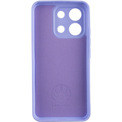 Накладка (з мікрофіброю) Silicone Cover Lakshmi Full Camera для Xiaomi Redmi Note 13 Pro 5G / Poco X6- бузковий