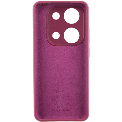 Накладка (з мікрофіброю) Silicone Cover Lakshmi Full Camera для Xiaomi Poco X6 Pro- марсала